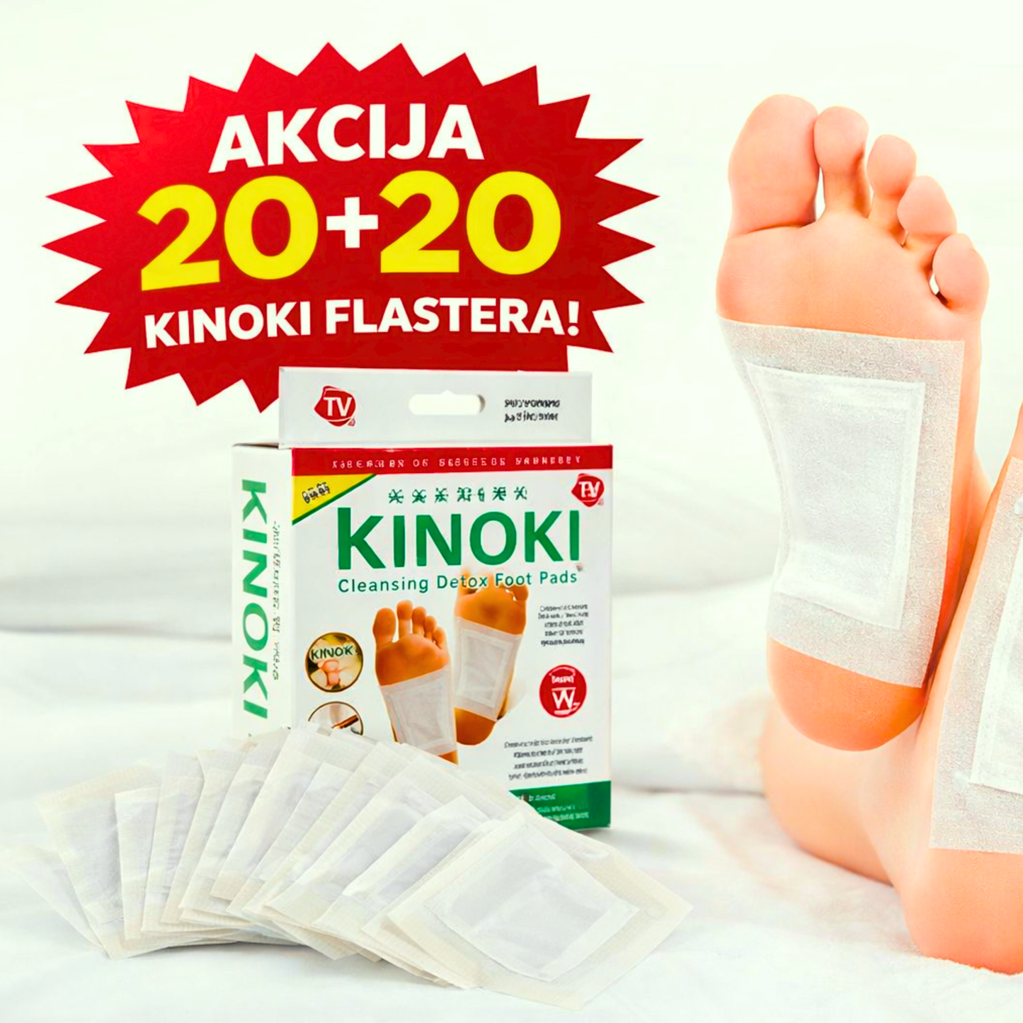 KINOKI DETOX FLASTERI (40 KOMADA-CEO TRETMAN)