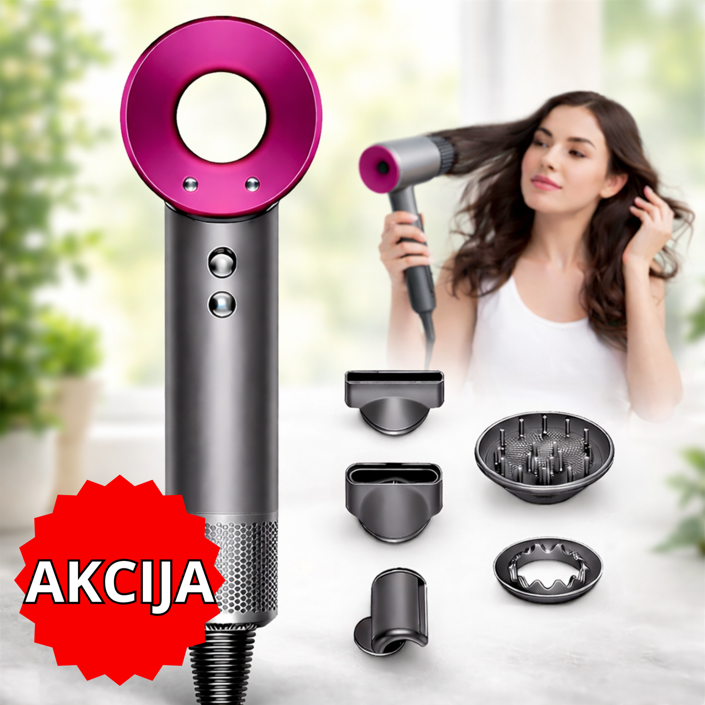 5 u 1 Profesionalni Fen za Kosu