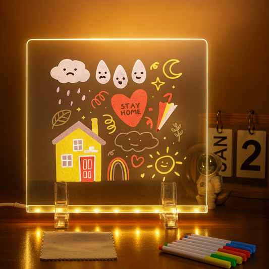 Led tabla za crtanje sa 7 markera i držačem