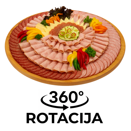 Rotirajuća bambusova daska za posluživanje 35CM