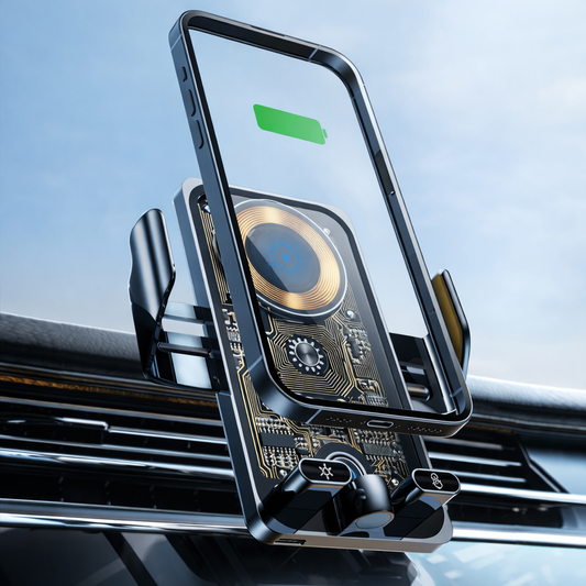 Bežični Auto Punjač i Držač za Telefon