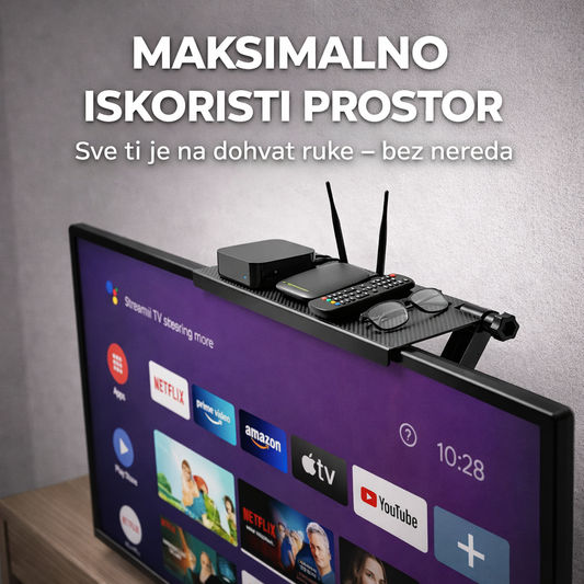TV polica koja oslobađa prostor i drži sve na dohvat ruke